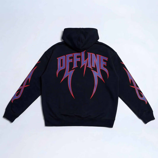 OFFLINE RED/PURPLE HOODIE